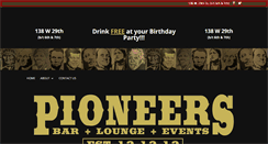 Desktop Screenshot of pioneersbar.com