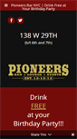 Mobile Screenshot of pioneersbar.com